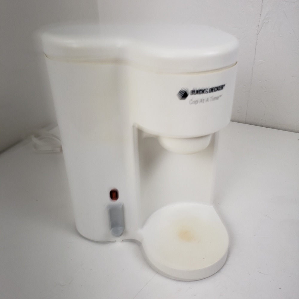 Black & Decker Cup At A Time Single Serve Coffee Maker White DCM6